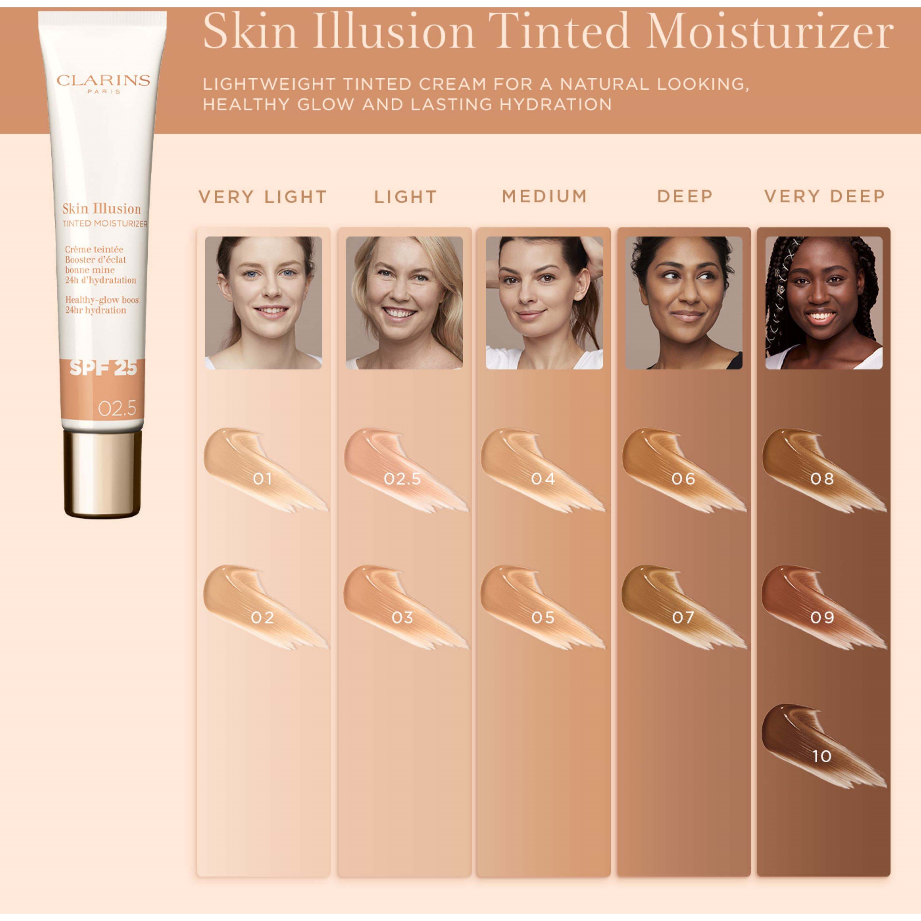 Clarins Skin Illusion Tinted Moisturizer SPF25 01 (obrázok 4)