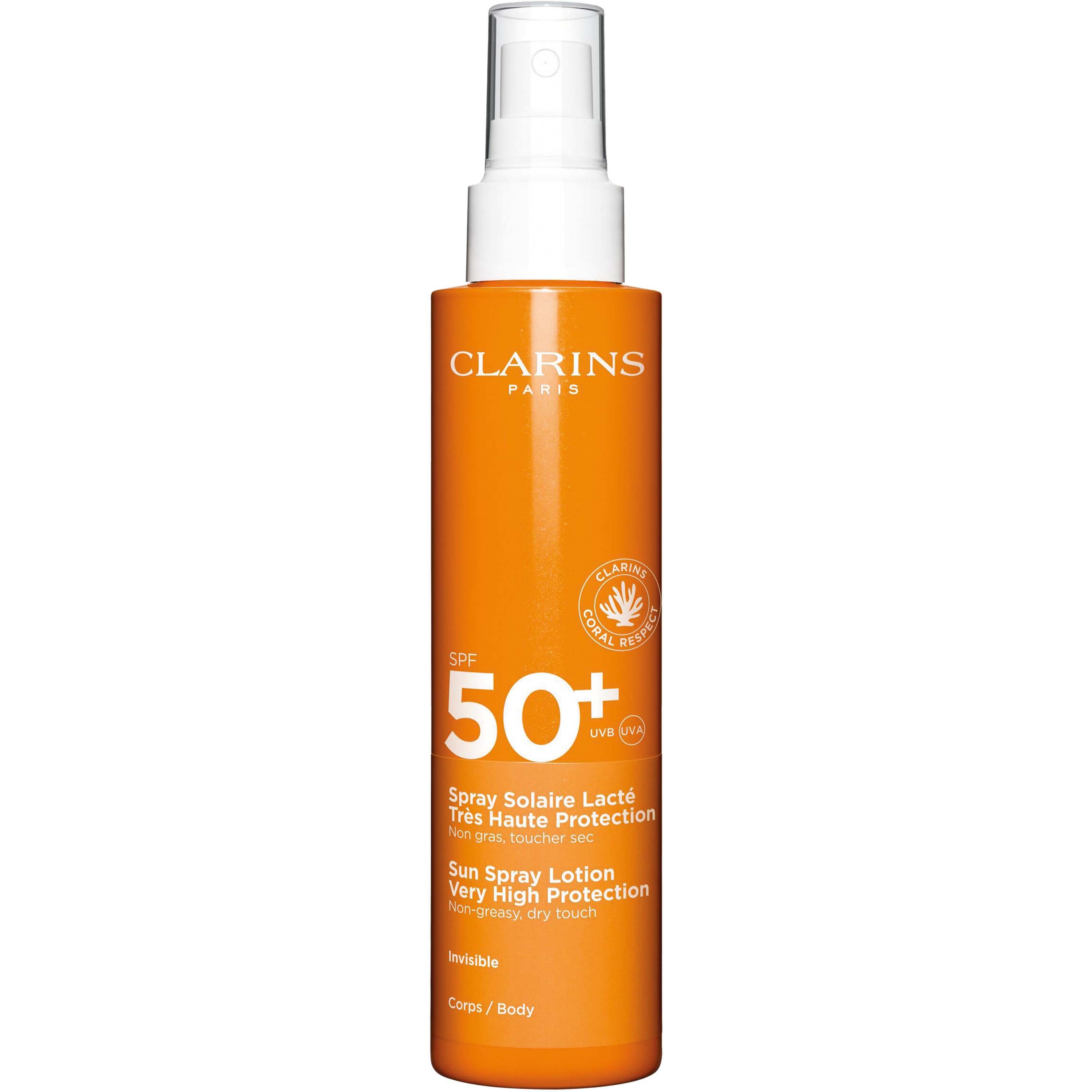 Läs mer om Clarins Sun Spray Lotion Very High Protection SPF50+ Body 50 ml