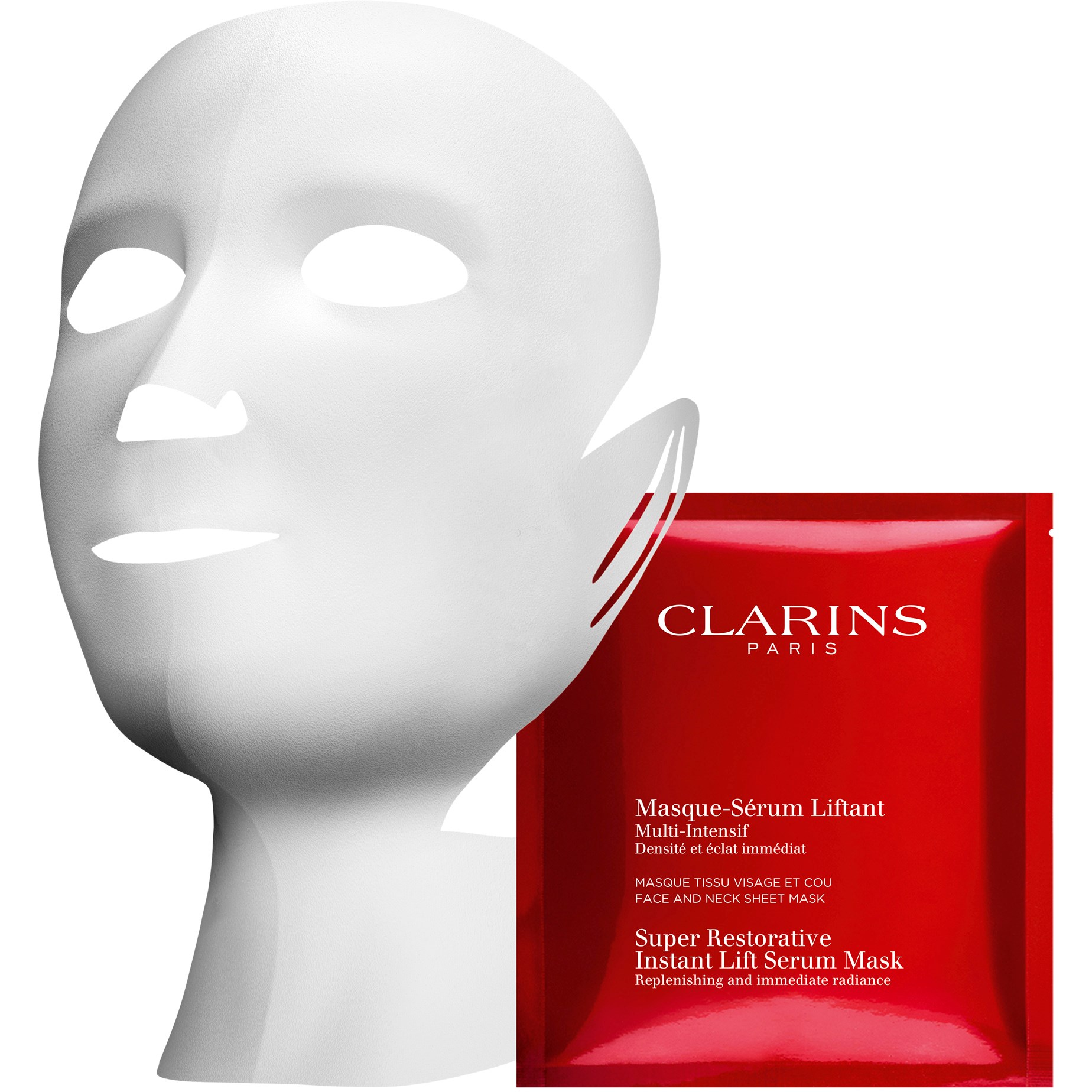 Läs mer om Clarins Super Restorative Instant Lift Serum-Mask 150 ml
