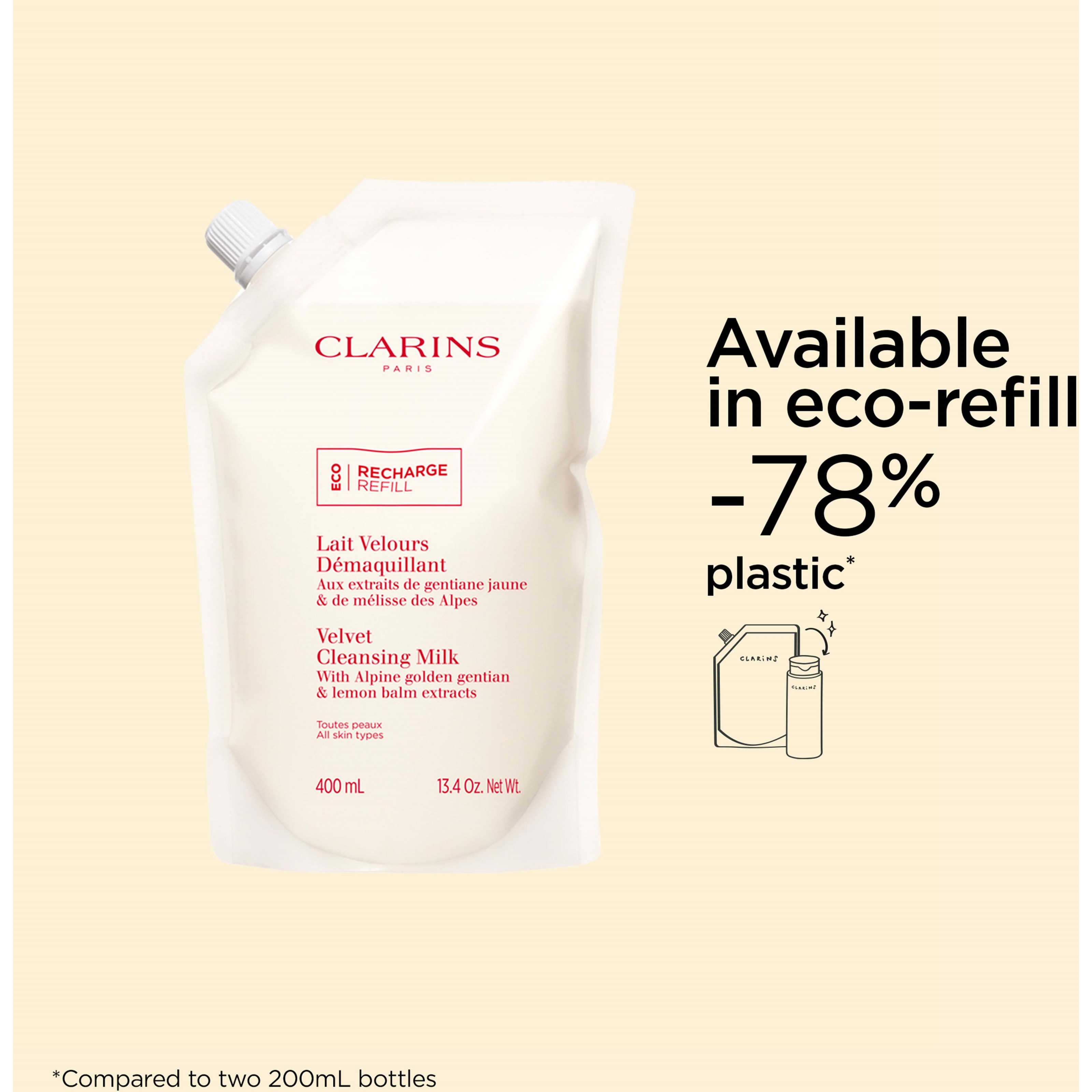 Alternativ bild 1 för Clarins Velvet Cleansing Milk Refill 400 ml