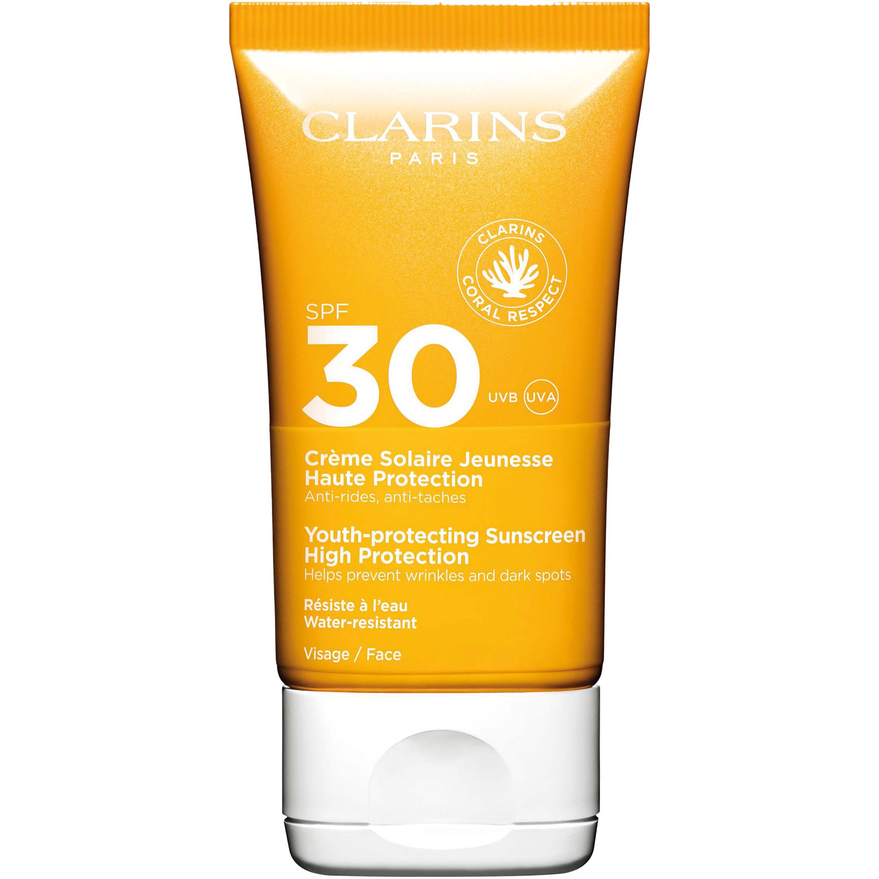 Bilde av Clarins Youth-protecting Sunscreen High Protection Spf30 Face 50 Ml