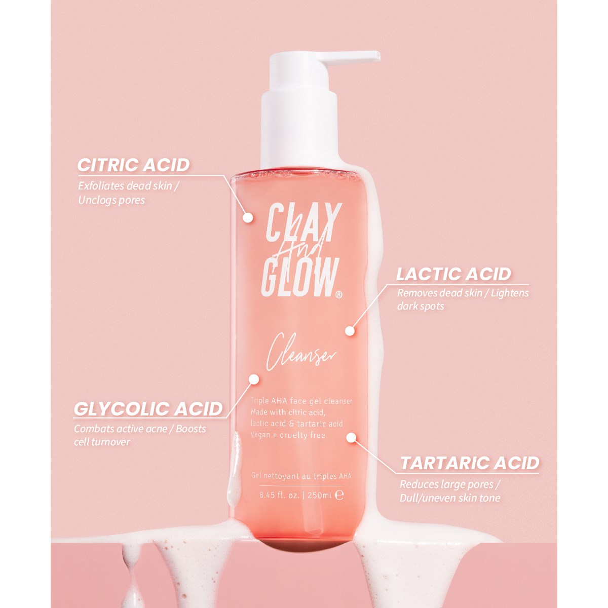 Clay And Glow Straw-jelly Cleanser 250 ml (obrázok 5)
