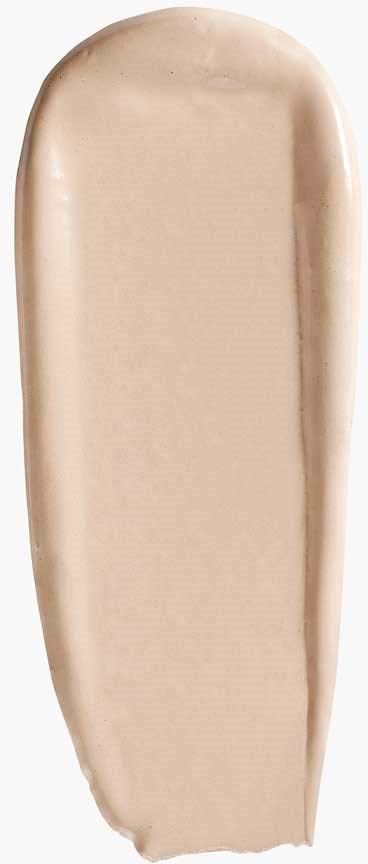 A beige moisturizer smear on skin, oval shape, smooth surface, without labels or additional items.