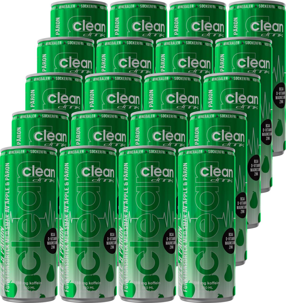 Clean Drink Apple/Pear 24Pack