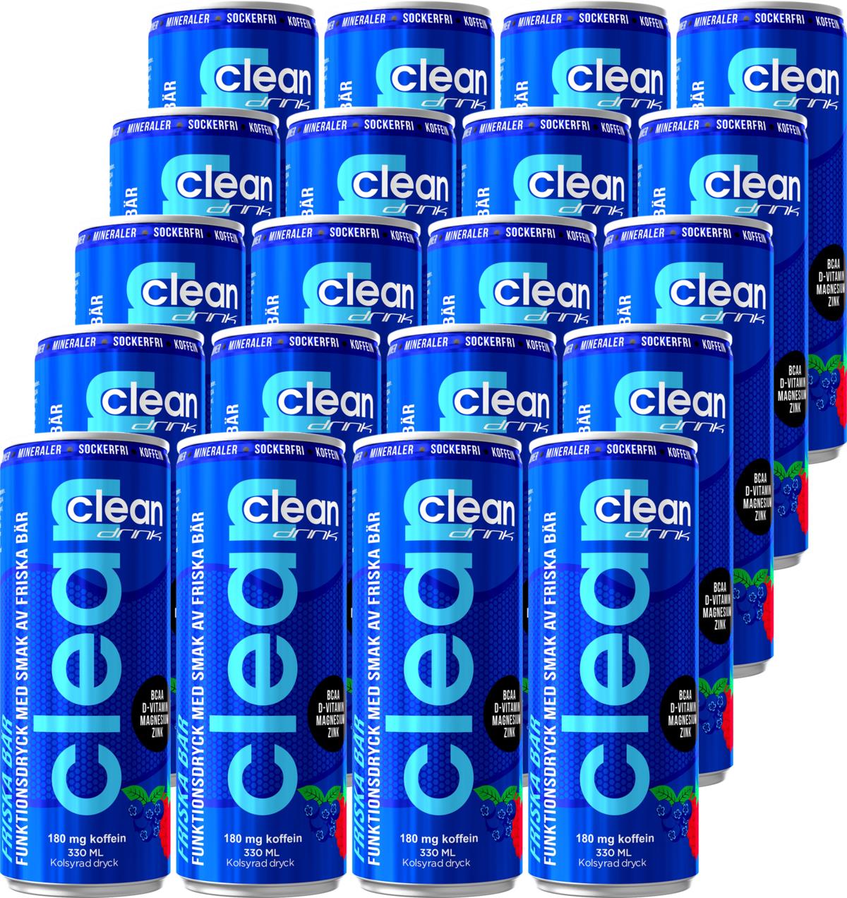 Clean Beverages Clean Drink Fresh Berries 24-Pack | lyko.com