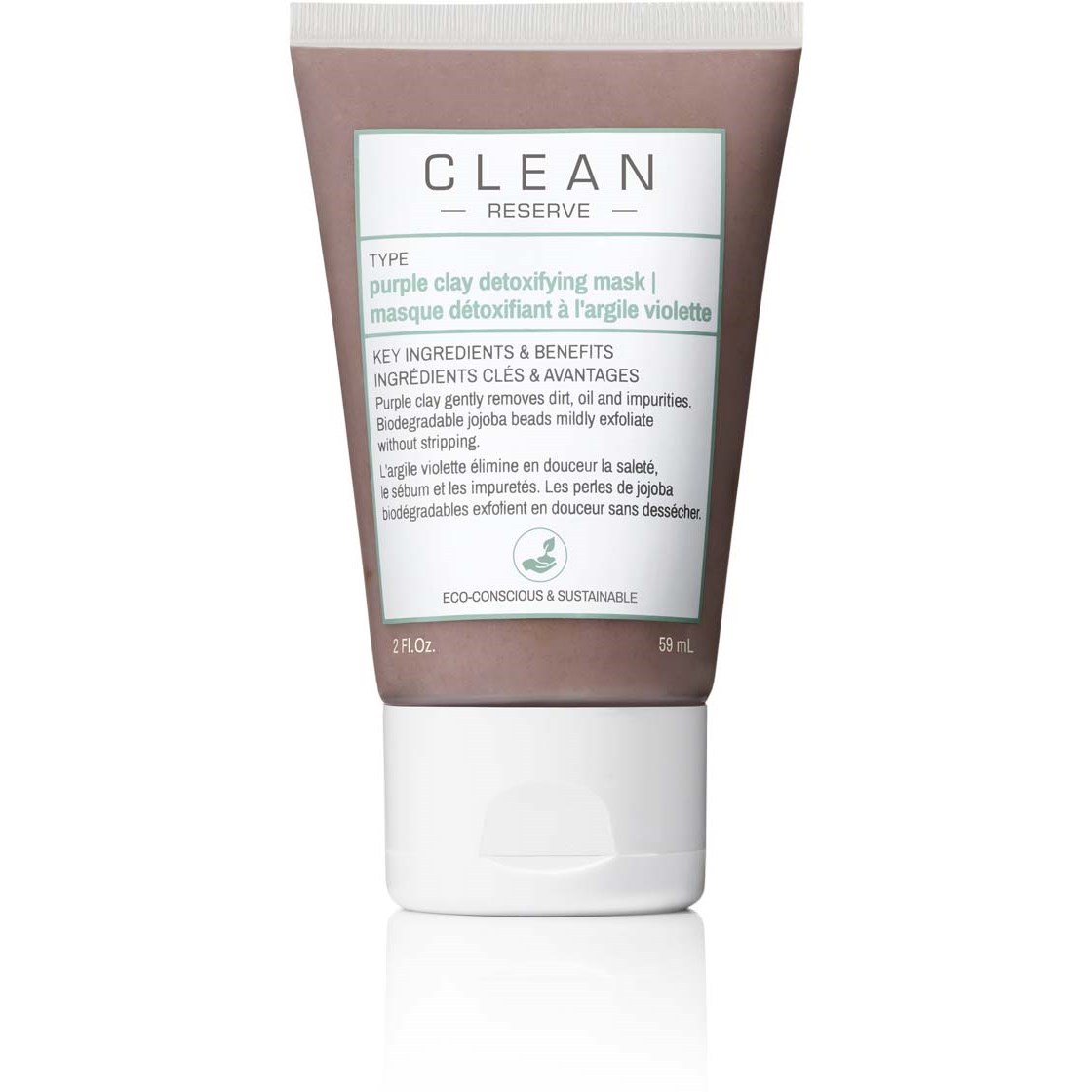 Clean RESERVE Purple Clay Detox Face Mask 59 ml