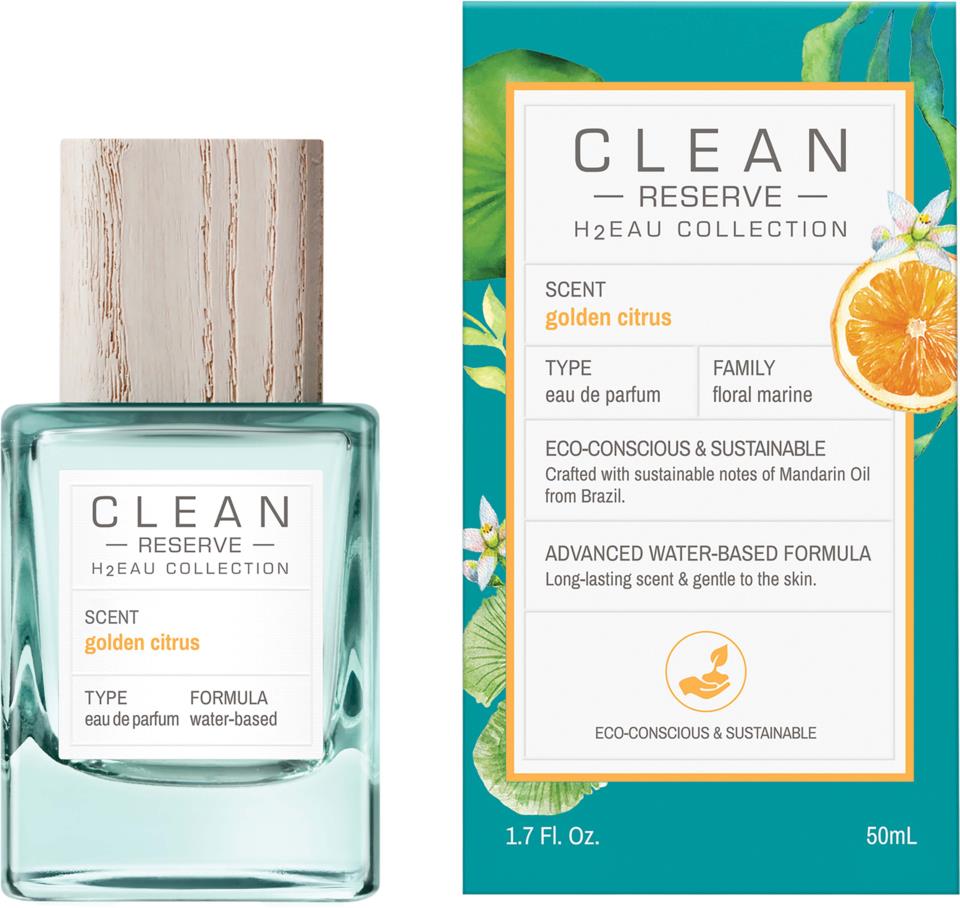Clean Reserve H2Eau Golden Citrus Eau de Parfum 50 ml