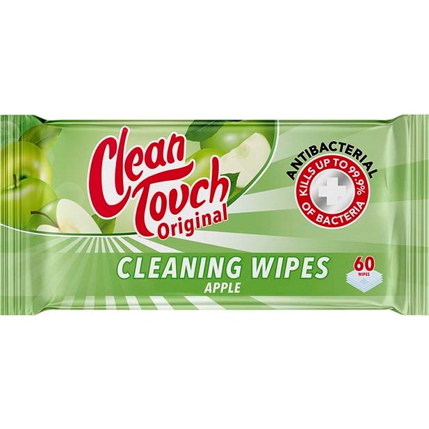 Läs mer om Clean Touch Antibacterial Cleaning Wipes Apple 60 st