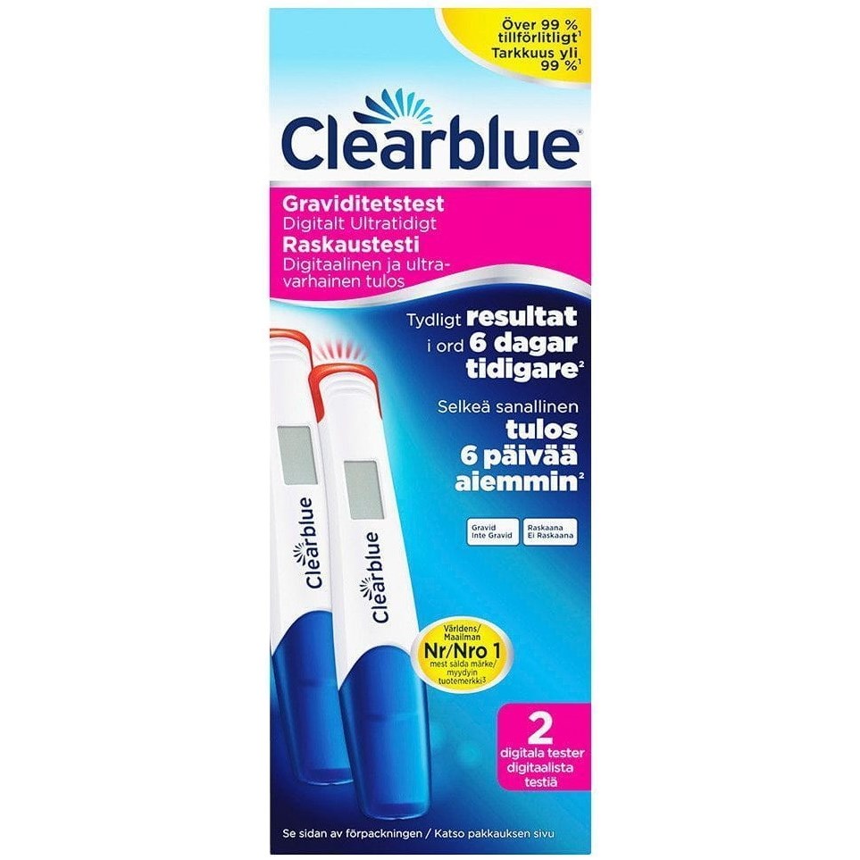 Clearblue Digital Ultratidlig Graviditetstest - 2 stk.