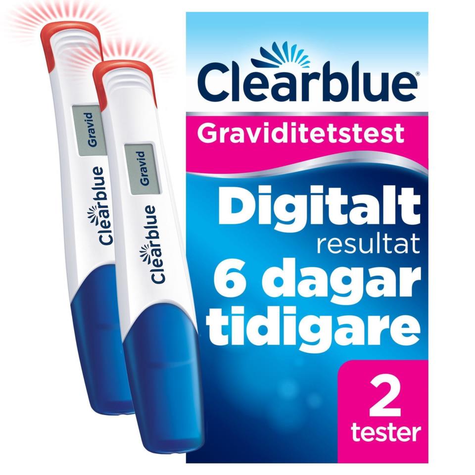 Clearblue Raskaustesti Digital Ultra Early 2 kpl