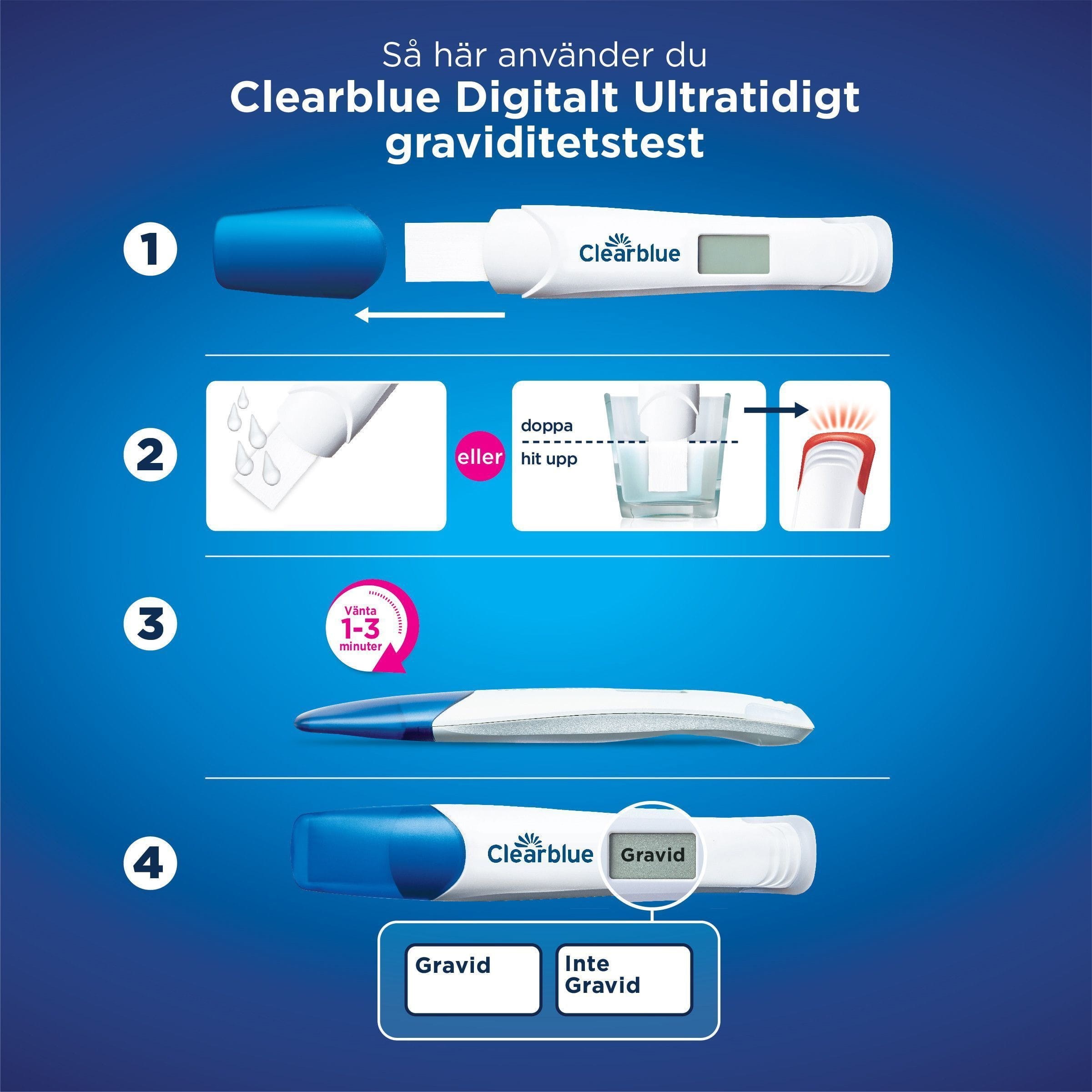 Clearblue Pregnancy Test Digital Ultra Early - ultraczuły test ciążowy (obrázok 3)