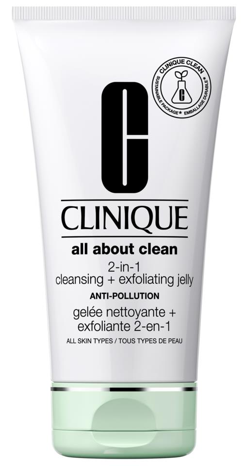 Clinique All About Clean 2 In 1 Cleansing+Exfoliating Jelly 150Ml