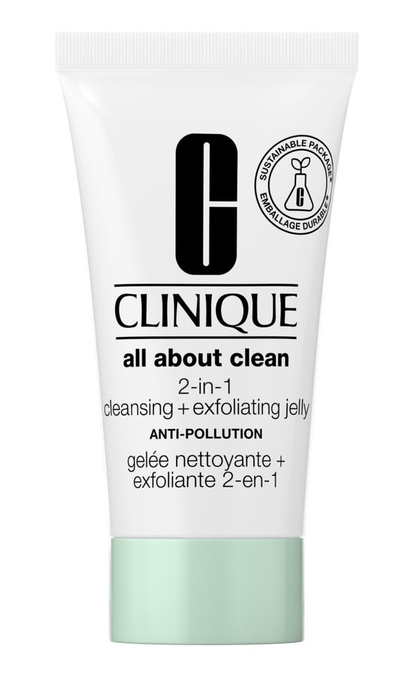 Clinique All About Clean 2 In 1 Cleansing+Exfoliating Jelly 30Ml