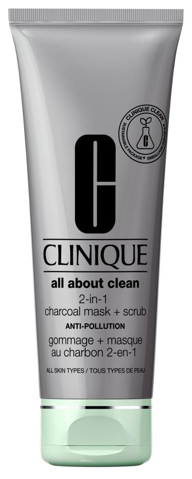 Clinique All About Clean Charcoal Mask + Scrub Anti Polluti