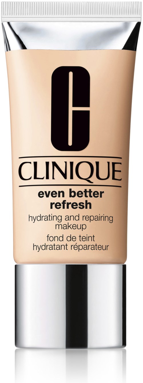 En tub med Clinique-produkten 'even better refresh' med beige och silverförpackning.
