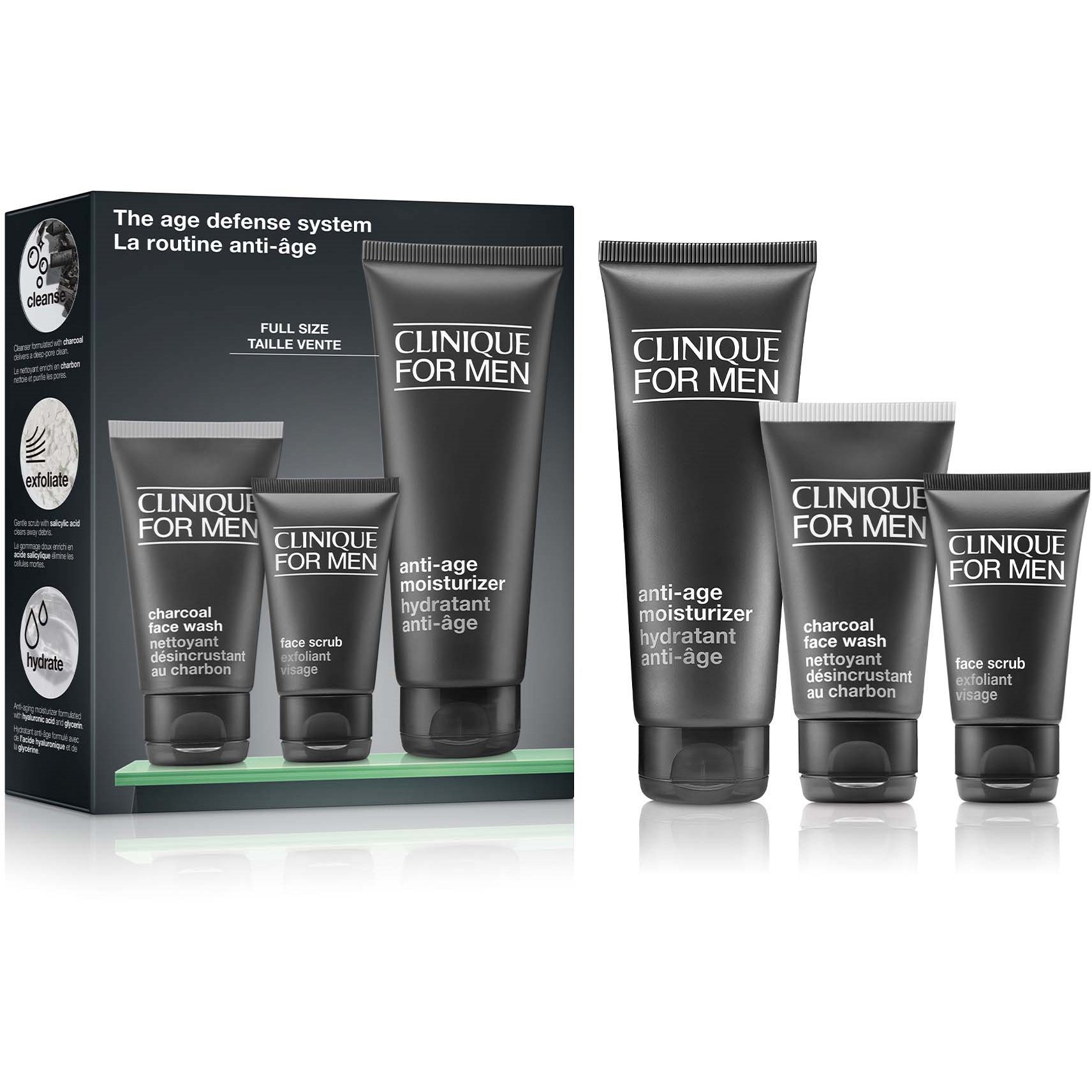Clinique For Men The Age Defense System Set billede