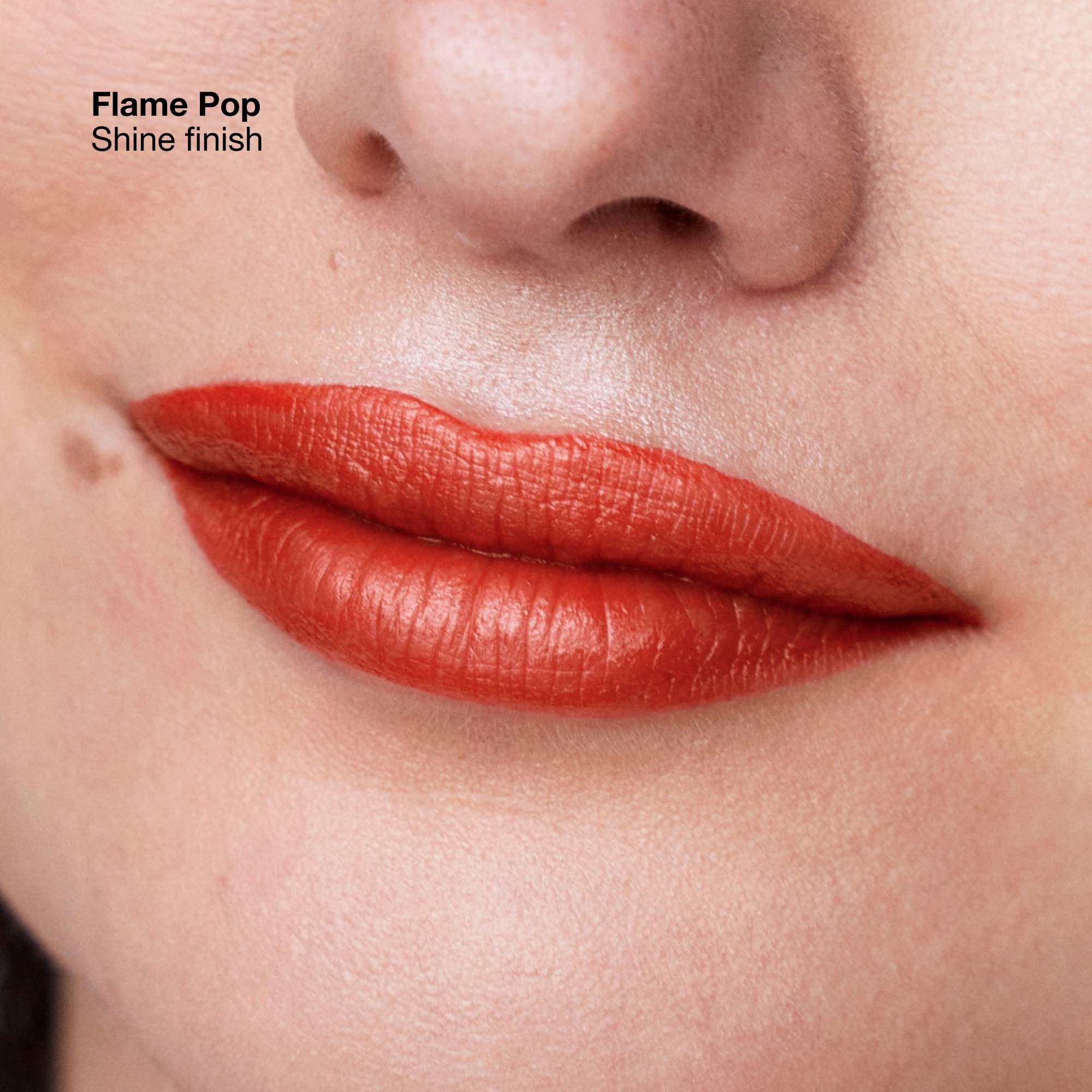 Alternativ bild 1 för Clinique Pop Longwear Lipstick Shine Flame Pop