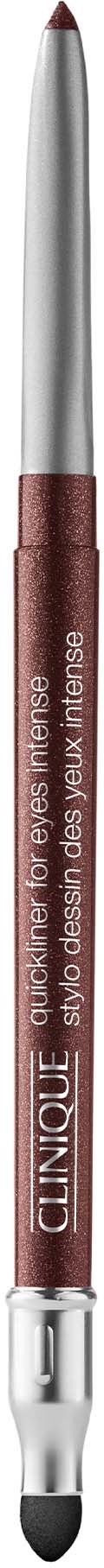 En Clinique lip liner med sølvhætte og lyserødt legeme med hvid tekst om mærke og produkt.