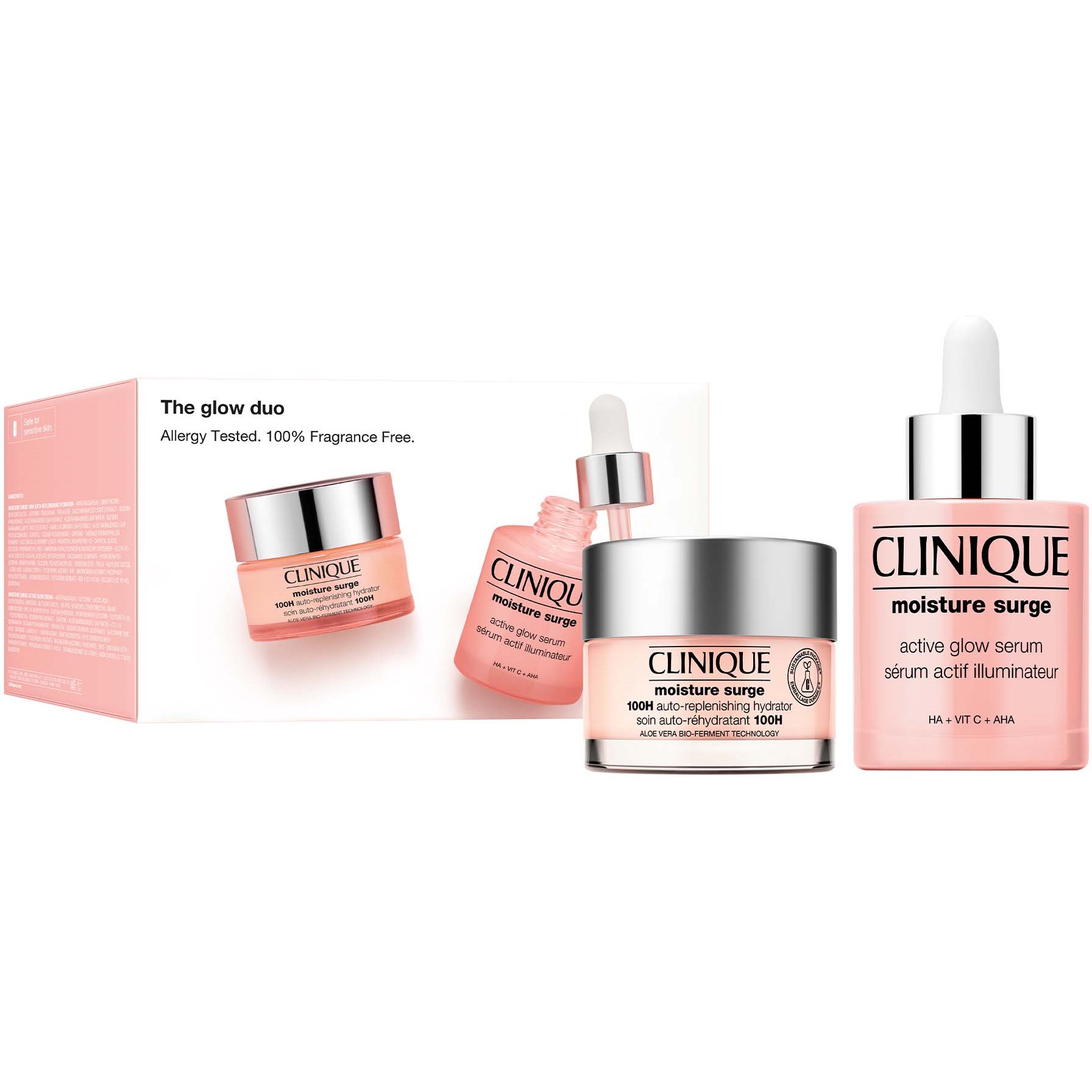 Clinique Moisture Surge The Glow Duo Skincare Set billede
