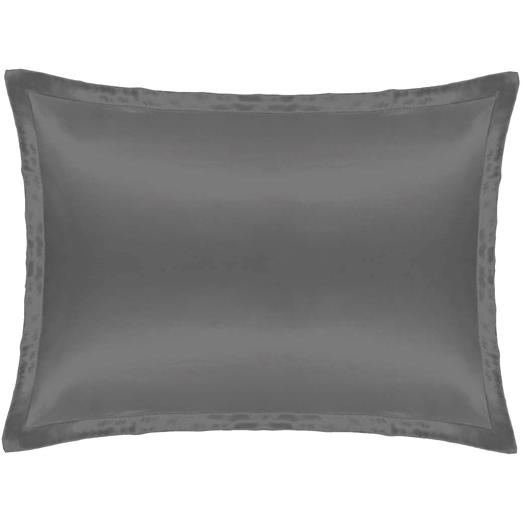 Bilde av Cloud & Glow Spring Collection Silk Pillowcase Charcoal