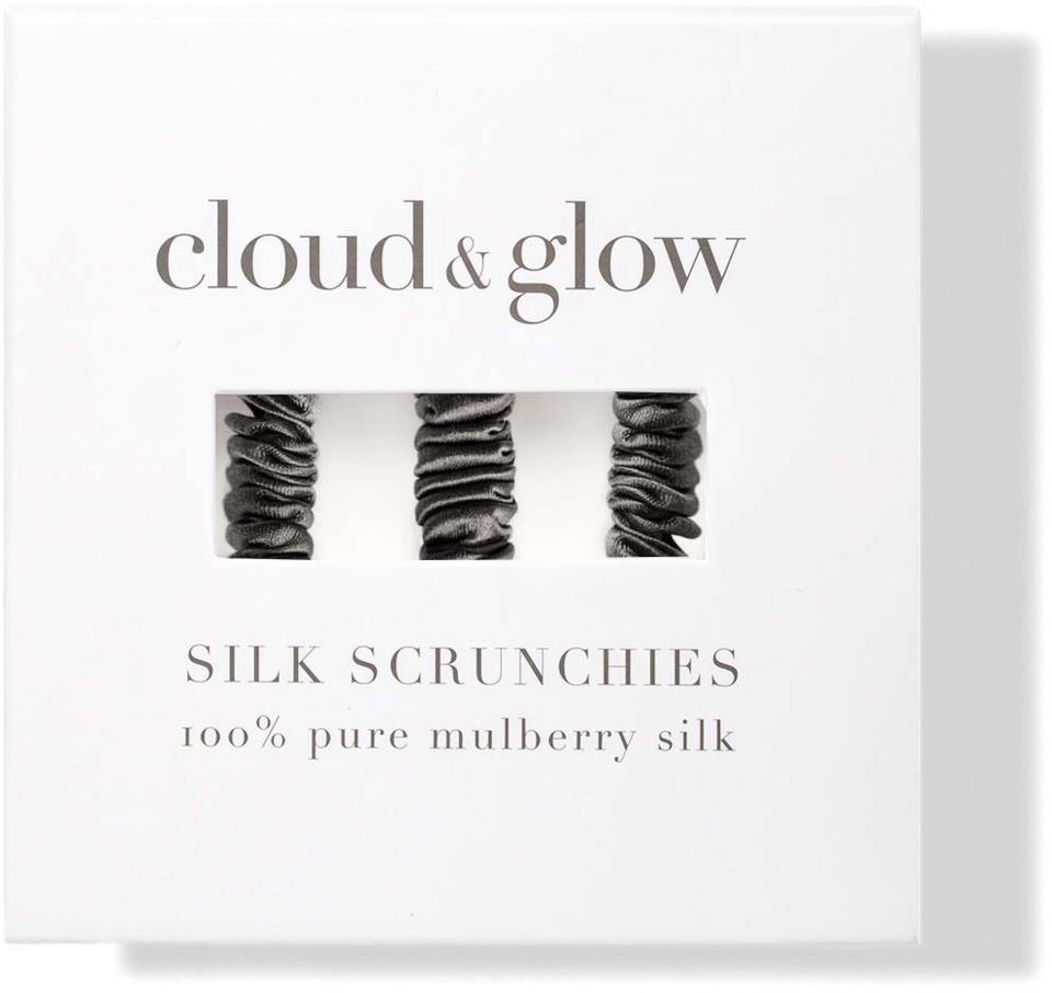 Cloud & Glow Silk Scrunchies 1 cm 