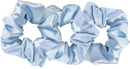 Cloud & Glow Silk Scrunchies 4 cm Sky Blue