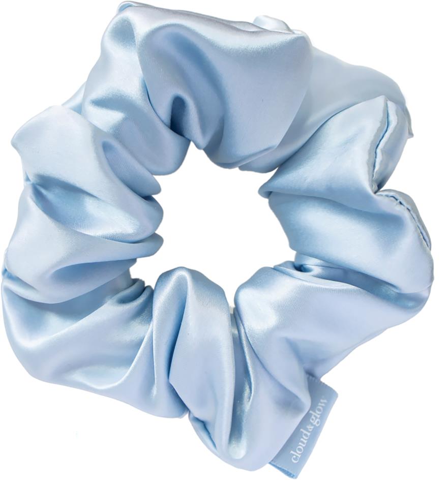 Cloud & Glow Silk Scrunchies 4 cm Sky Blue