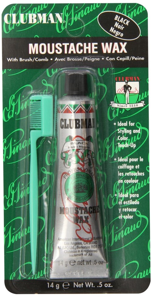 Clubman Moustache Wax Svart