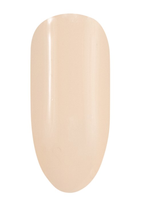 Ett beige ovalt föremål med slät yta och glansigt utseende.