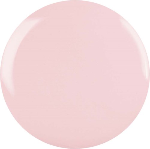 Een grote roze cirkel met glanzend, glad oppervlak en witte randen, lijkt op een ballon of zachte decoratie.