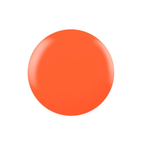En stor, orange, glänsande sfär på en vit bakgrund.