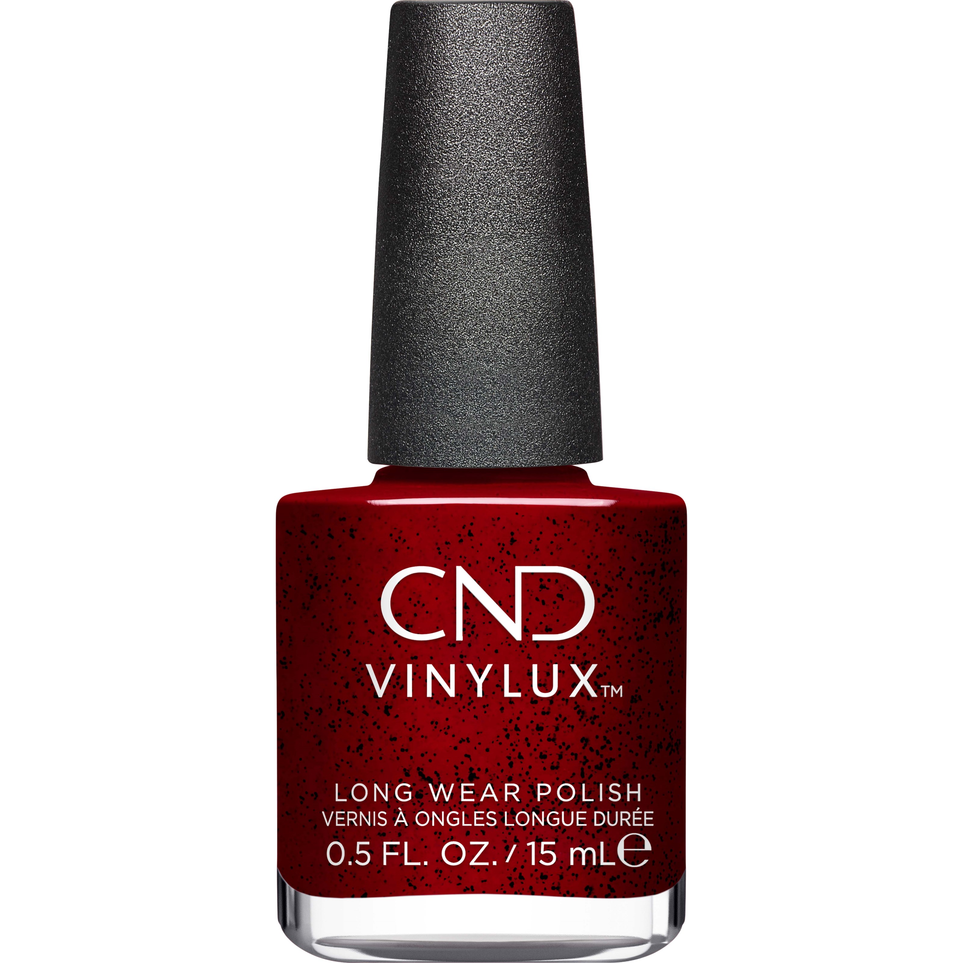 CND Vinylux   Needles & Red