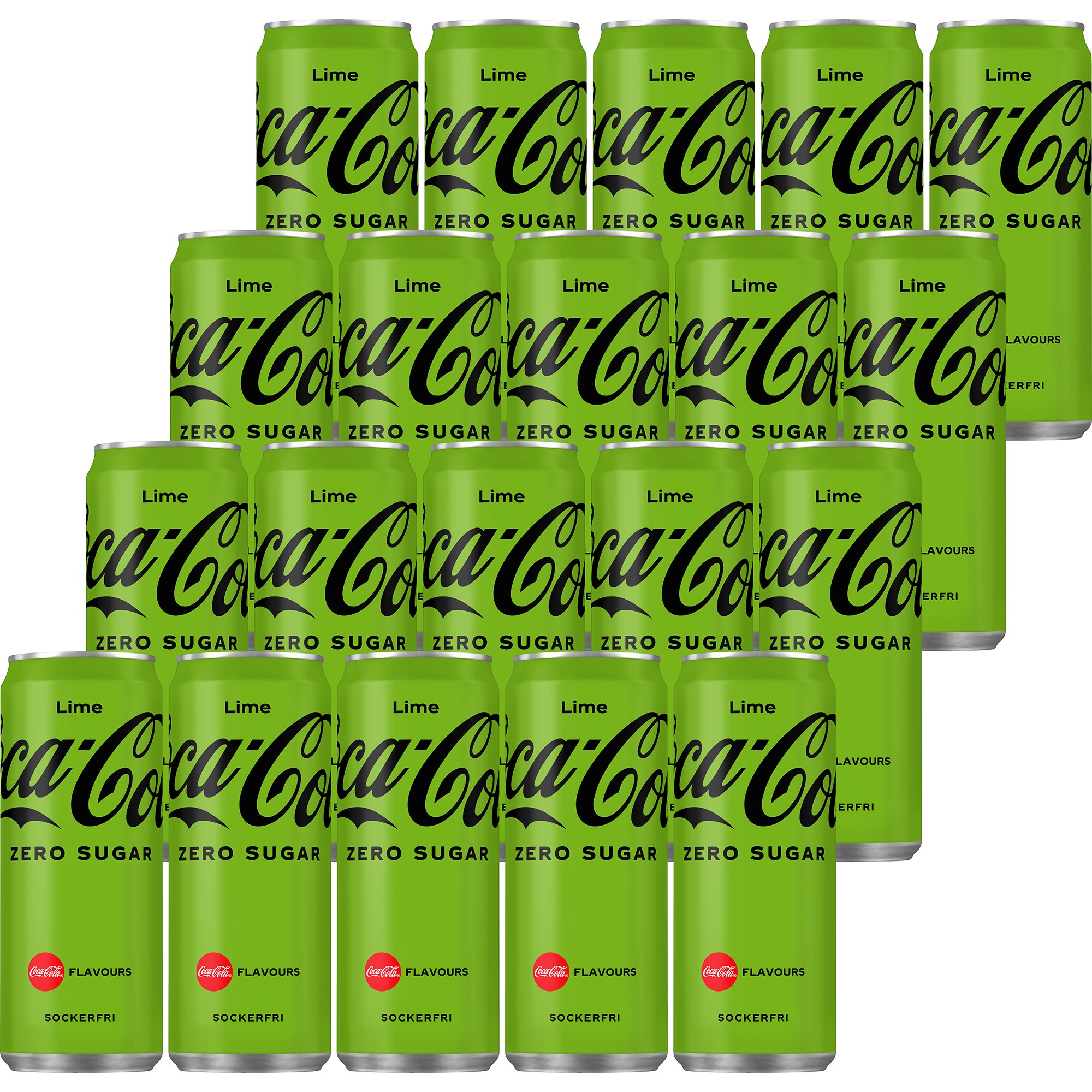 Läs mer om Coca-Cola Zero Sugar Lime 20 x 33cl