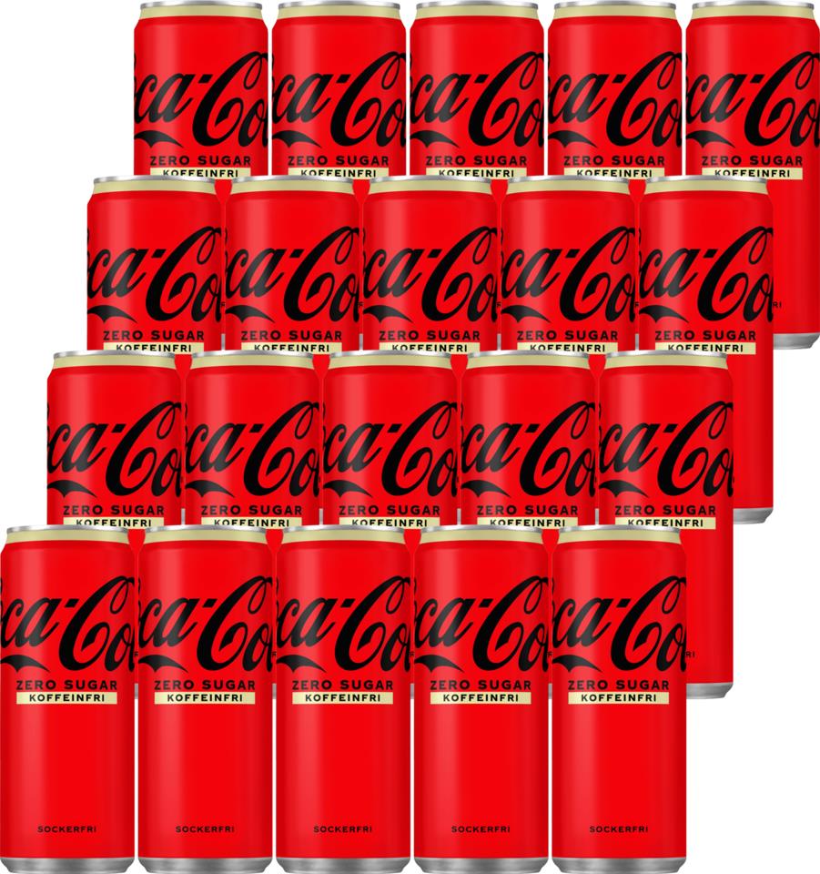Coca-Cola Zero Sugar Zero Caffeine 20 x 33cl