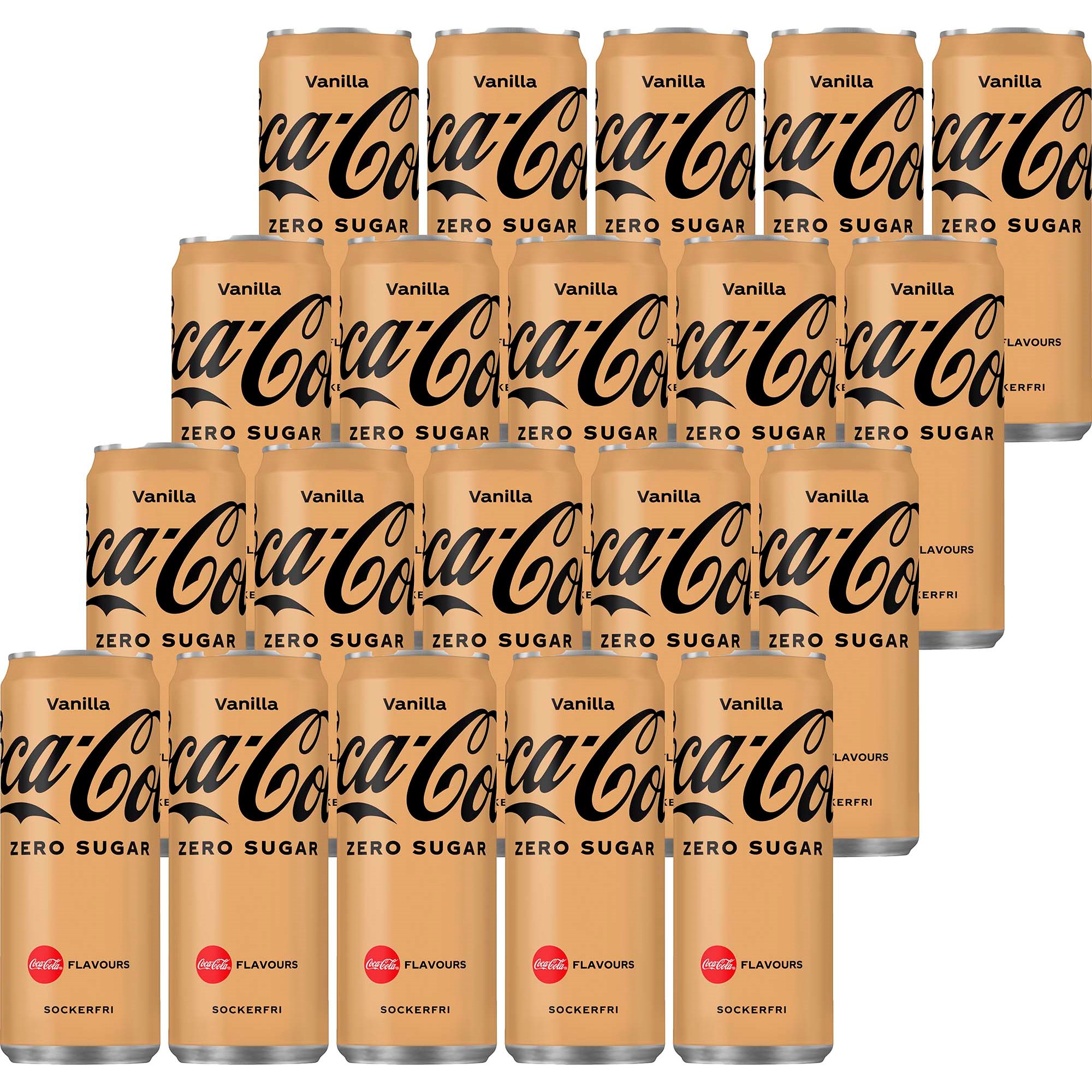 Läs mer om Coca-Cola Zero Vanilj 20 x 33cl