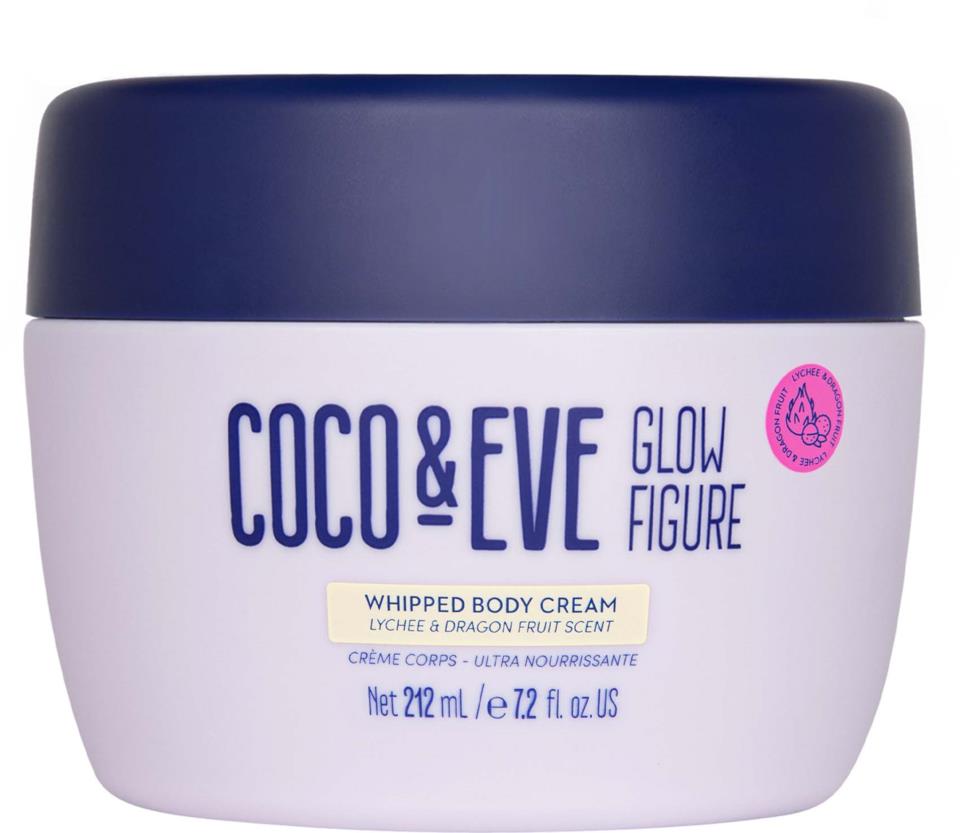 Coco & Eve Glow Figure Whipped Body Cream Lychee & Dragon Fruit Scent 212 ml