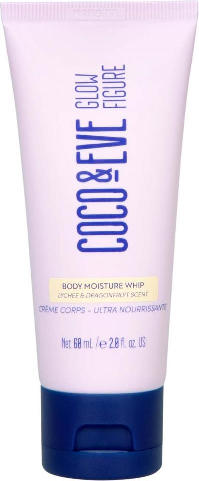 Coco & Eve Glow Figure Whipped Body Cream Lychee & Dragon Fruit Scent Travel Size 60 ml