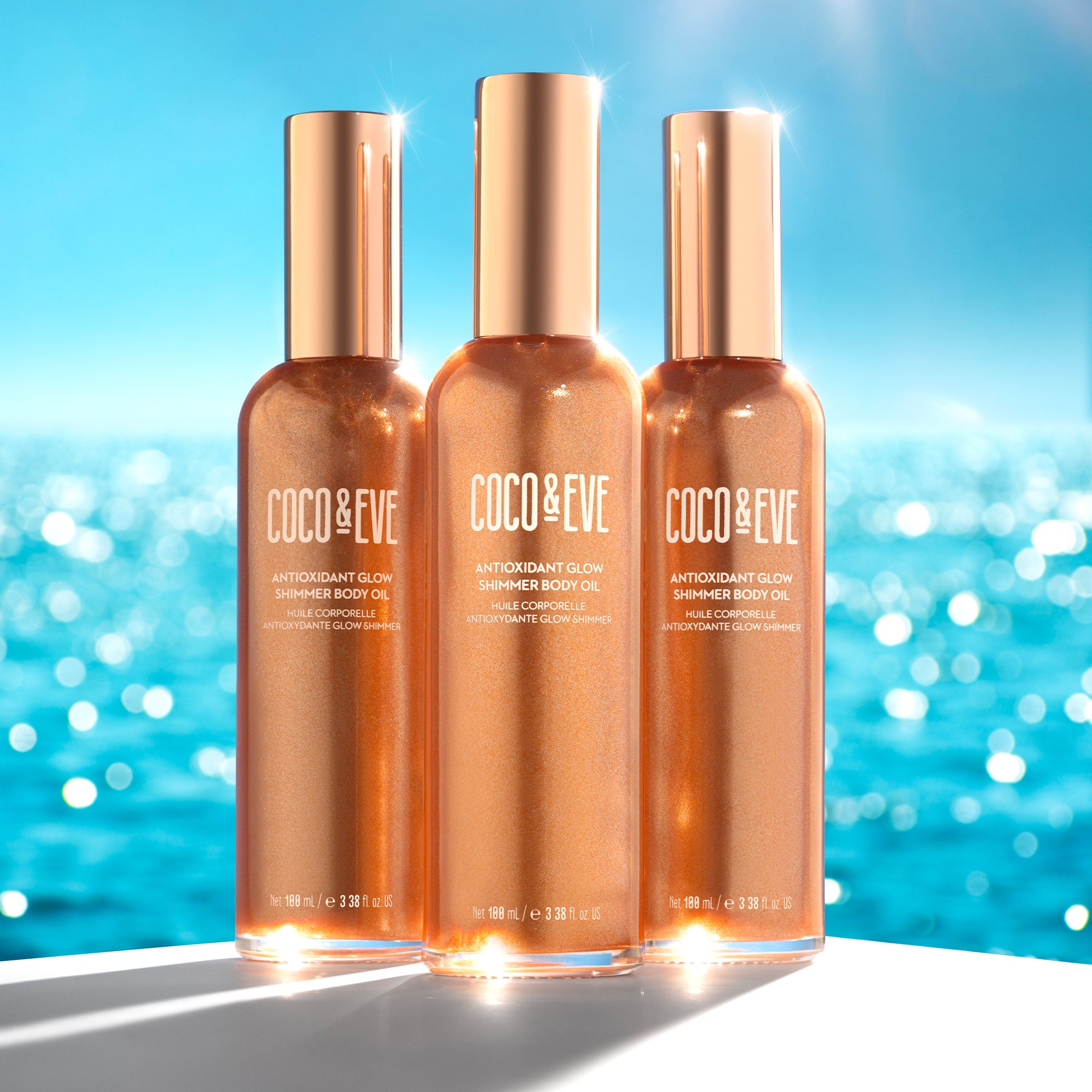 Coco & Eve Sunny Honey Antioxidant Glow Shimmer Body Oil 100 ml (obrázok 4)