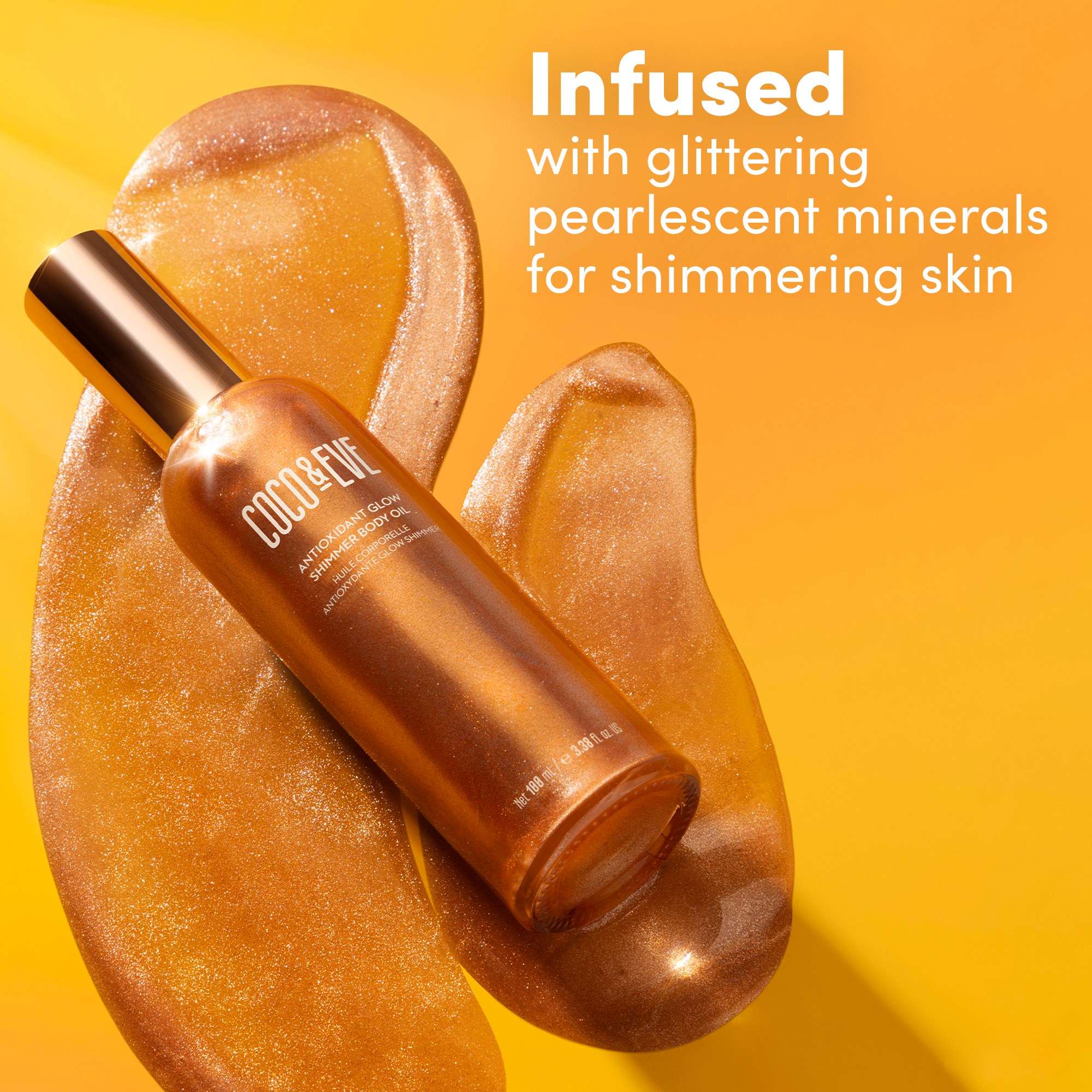 Coco & Eve Sunny Honey Antioxidant Glow Shimmer Body Oil 100 ml (obrázok 5)