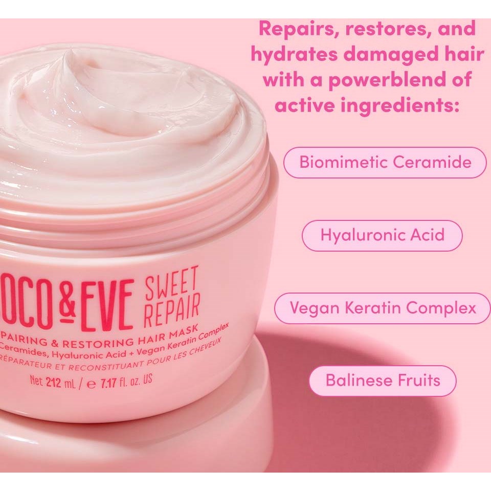 Coco & Eve Sweet Repair Repair Repairing & Restoring Hair Masque 212 m (obrázok 8)