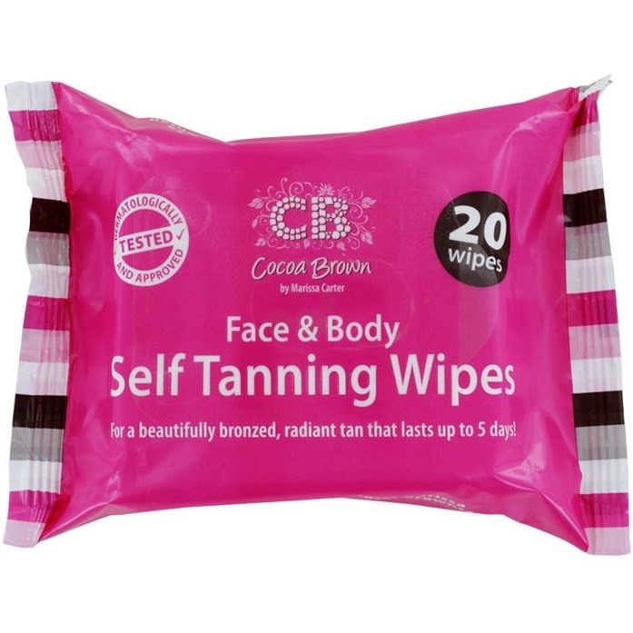 Alternativ bild 1 för Cocoa Brown Face & Body Self Tanning Wipes 20 st