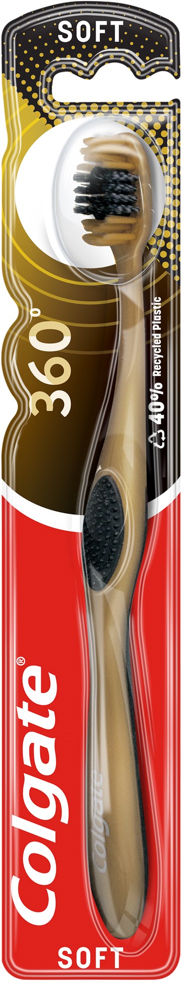 Colgate Toothbrush 360 Charcoal Gold Soft