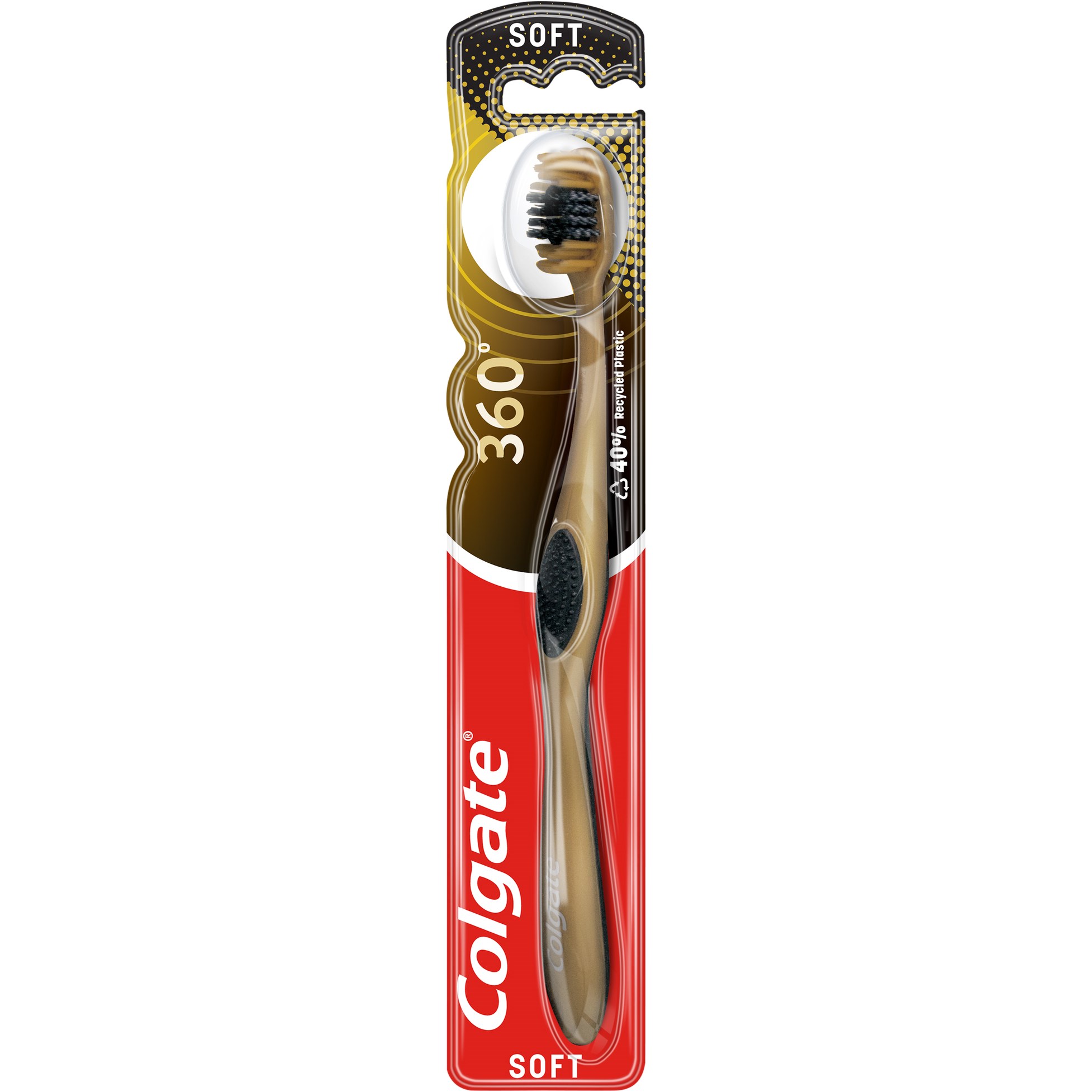 Colgate Toothbrush 360 Charcoal Gold Soft