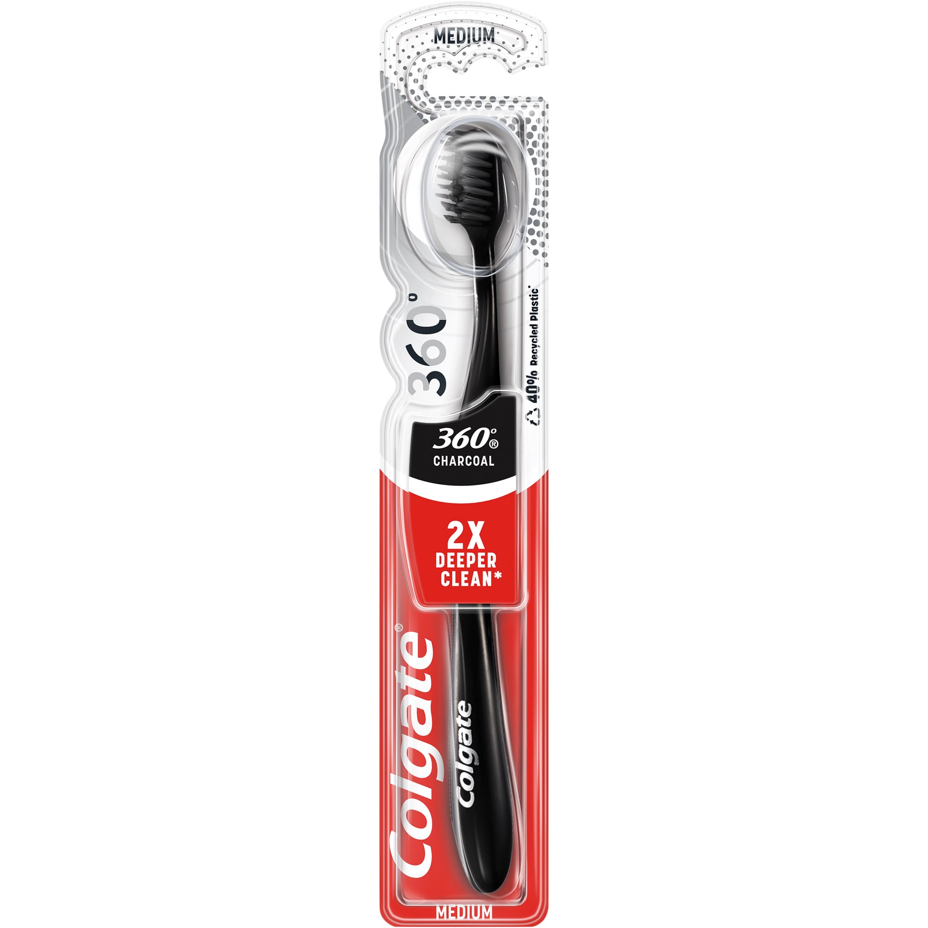 Colgate Toothbrush 360 Charcoal Medium