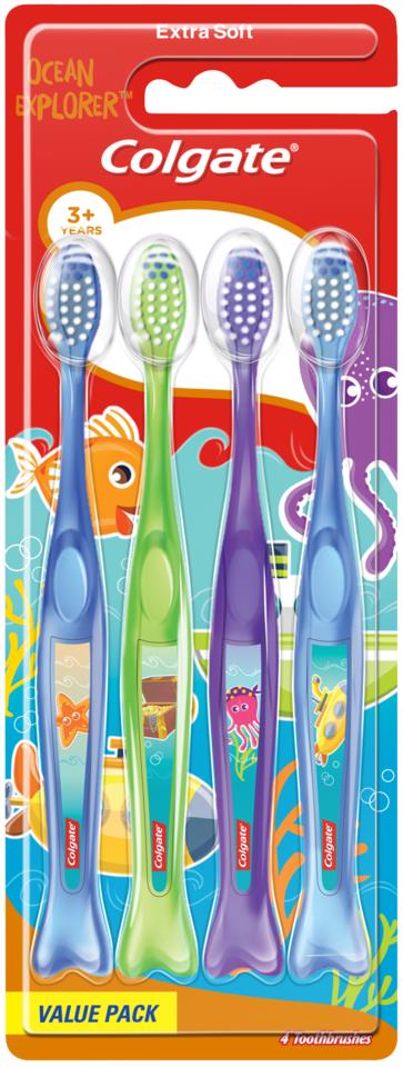 Colgate Toothbrush kids Ocean Explorer 3+ 4-p