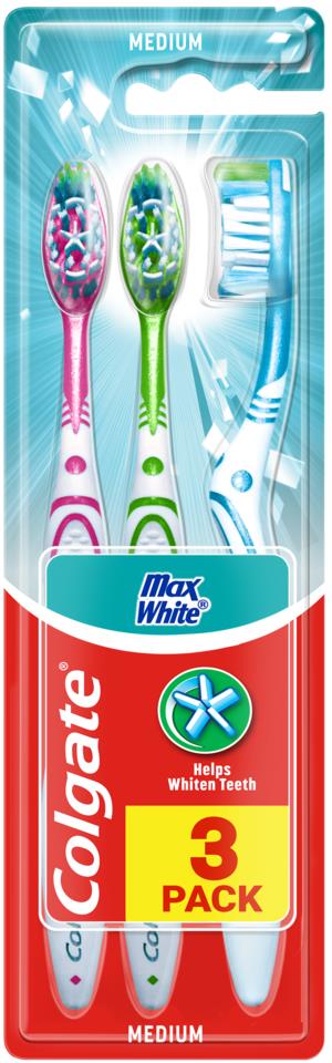 Colgate Toothbrush Toothpaste Max Colgate Toothbrush MaxWhite 3-pack | lyko.com