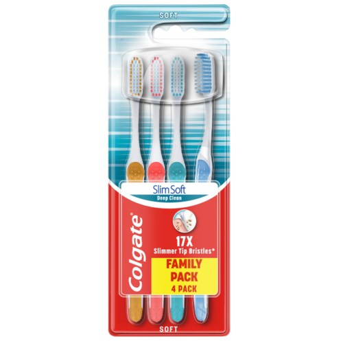 Läs mer om Colgate Toothbrush Slim Soft 4-pack