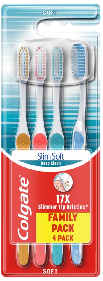 Colgate Toothbrush Slim Soft 4-pack