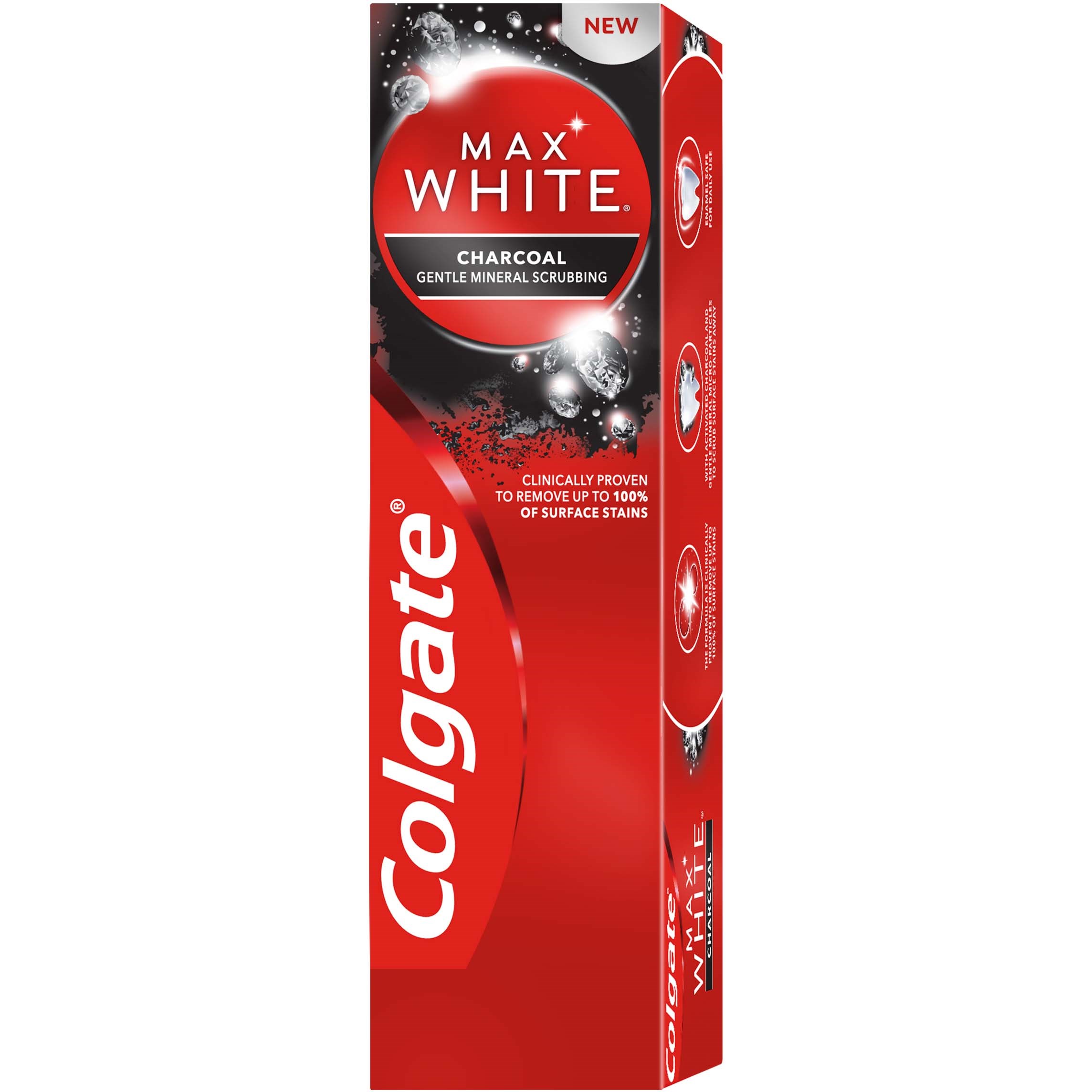 Läs mer om Colgate Toothpaste Max White Charcoal 75 ml