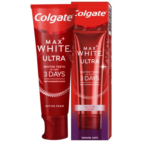 Läs mer om Colgate Toothpaste MaxWhite Ultra Active Foam 75 ml